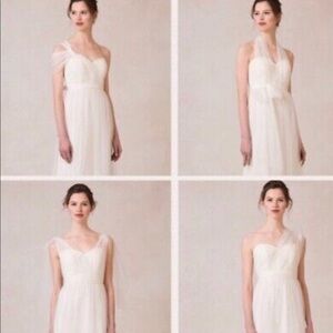 Jenny Yoo wedding dress/gown Winter White Chiffon Monarch Formal elegant formal